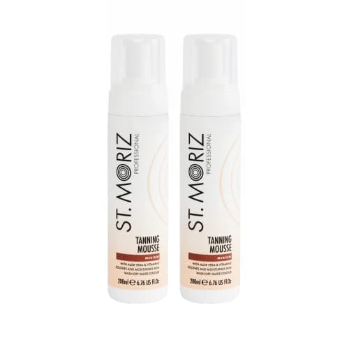 Image of St Moriz Instant Self Tanning Mousse 2 x 200ml - Medium