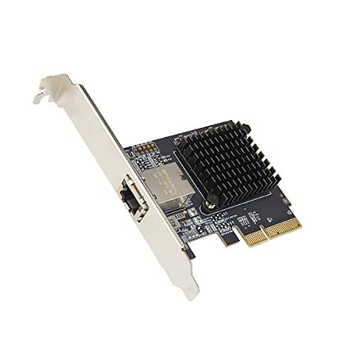 Image of Syba 1 Port 10 Gigabit Ethernet Network Card - PCIe x4 10Gb 10GBASE-T NIC AQTION AQC107-10Gbps Ethernet PCI-Express x4 Adapter, SD-PEX24055