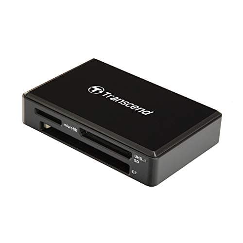 Image of Transcend RDF9 USB 3.1 Gen 1 (USB 5Gbps) UHS-II SD & microSD & CompactFlash Card Reader , with Micro USB to USB Type A Cable, TS-RDF9K2