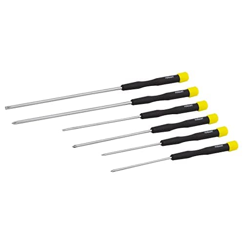 Image of Rolson 28219 6 pc Long Reach Precision Screwdriver Set