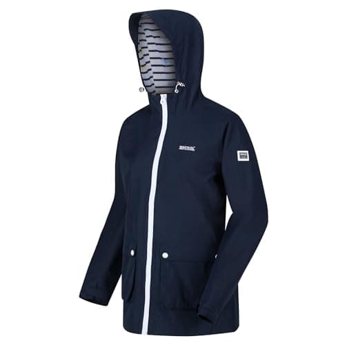Image of Regatta Baysea Women's Waterproof Shell Jacket Lined in Jersey with Multiple Pockets