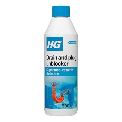 Image of HG Drain and Plug Unblocker | Clears Blocked Sinks & Showers | 500ml