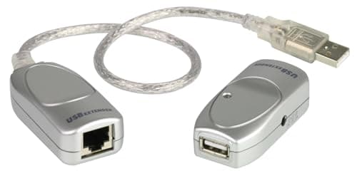 Image of ATEN USB Cat 5/ Cat 5e/ Cat 6 Extender (60m) UCE60, supports Windows, Mac, USB 2.0 full speed compliant, lowest cost solution for extending USB signals UK | #1 KVM Market Leader