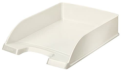 Image of Leitz A4 Letter Tray, Pearl White, WOW Range, 52263001
