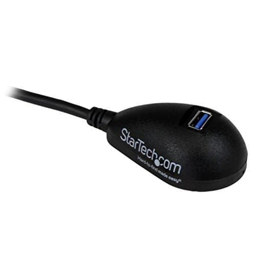 Image of StarTech.com 5 ft Black Desktop SuperSpeed USB 3.0 Extension Cable - A to A M/F - USB 3.0 Extension Cable A Male to A Female - 5 feet (USB3SEXT5DKB)