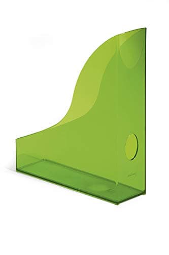 Image of Durable Basic Magazine Rack, Transparent Green, Pack of 6, Ideal for holding Magazines, Documents, Brochures, etc. Up to A4 format