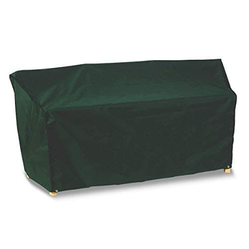 Image of Bosmere All-Weather Conversation Seat Cover, 100% Waterproof, UV Protected, Heavy Duty 600D Oxford Fabric, L184 x W66 x H89cm, A620G, Green