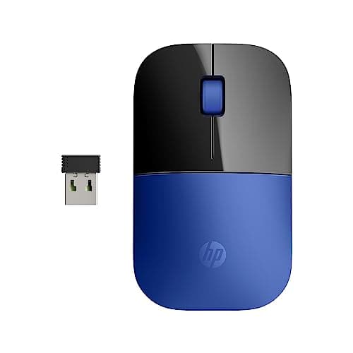 Image of HP Z3700 Wireless Mouse | Blue | Slim | Multi-OS & Device Compatibility | 2.4 GHZ Connectivity | Multi-Surface Technology | Blue LED 1200 dpi Optical Sensor | Up to 16 Months Battery Life
