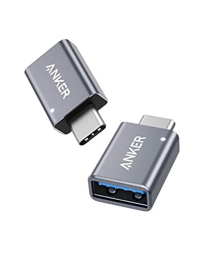 Image of Anker USB to USB C Adapter (2 Pack), High-Speed Data Transfer, USB-C to USB 3.0 Female Adapter for MacBook Pro 2020, iPad Pro 2020, Samsung Notebook 9, Dell XPS and More Type C Devices