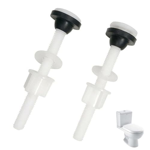 Image of 4 Pack Plastic Toilet Tank Bolts, M10 Toilet Cistern to Toilet Pan Fixing Fitting Sealing Kit Close Coupling Bolts WC Tank to Bowl Bathroom Toilet Repair Kits