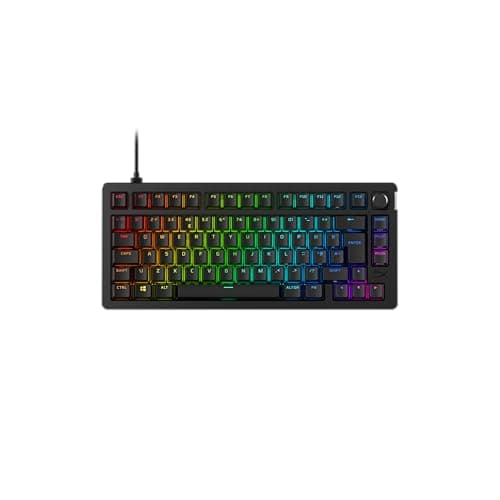Image of HyperX Alloy Rise 75 | Hot-Swappable Mechanical Gaming Keyboard | PC | Ambient Light Sensor | Gasket Mounted Linear Switches
