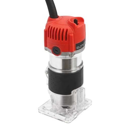 Image of Donened - Power Router, 800W Palm Router Trimmer with Trimmer Base, 30000r/min, Handheld Wood Router Trimmer, for Professional Woodworking Grooving, Trimming, Chamfering, and More.