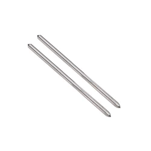 Image of uxcell 2.2mm Chucking Reamer, HSS Cobalt M35 Lathe Machine Reamer D4 4 Straight Flutes, Round Shank Milling Cutting Tool, for Stainless Steel Alloy Copper Metal, 2pcs