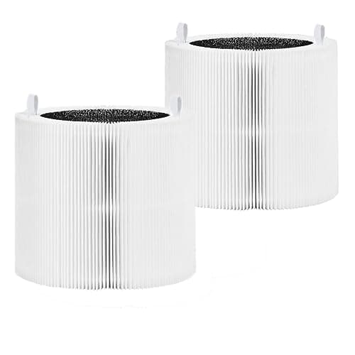 Image of HOSECES Air Purifier Filter Replacement for Blueair Blue Max 3250i / 3250 auto/Blue Pure 411i Max and 411a Max Air Purifier Filter, Part Number# F4MAX, True HEPA H13 Activated Carbon Filter 2 Pack