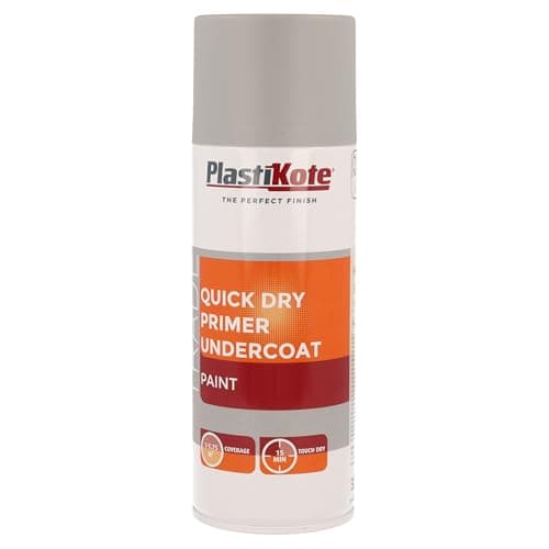 Image of PlastiKote 071001 Trade Quick Drying Primer Grey 400 ml