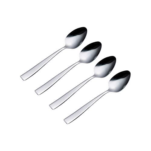 Image of Viners Purity 4 Piece Teaspoon Set |18/0 Stainless Steel | Flared Handle Design, Mirror Polish | Serves 4 | Dishwasher Safe