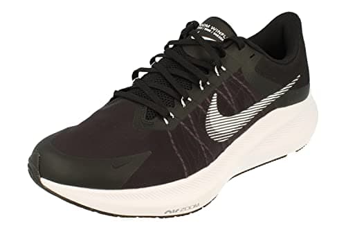 Image of NIKE Zoom Winflo 8 Mens Running Trainers CW3419 Sneakers Shoes (UK 9.5 US 10.5 EU 44.5, Black White Dark Smoke Grey 006)