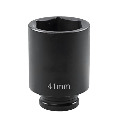 Image of Crozgan Impact Socket 41mm,1/2 Inch Impact 6-Point Deep Socket Set CR-MO Steel 78mm Length for Automobile Dismantling and Repairing, Home Appliance Repairing.