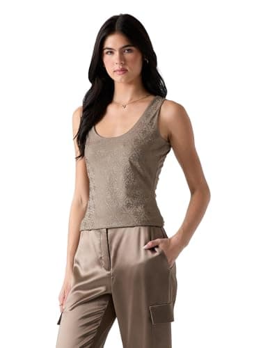 Image of GUESS Logo Tank top, Walnut Shell, L