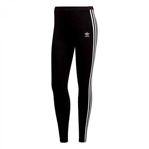 Image of Adidas Women's 3-Stripes Leggings - Black, Size 16