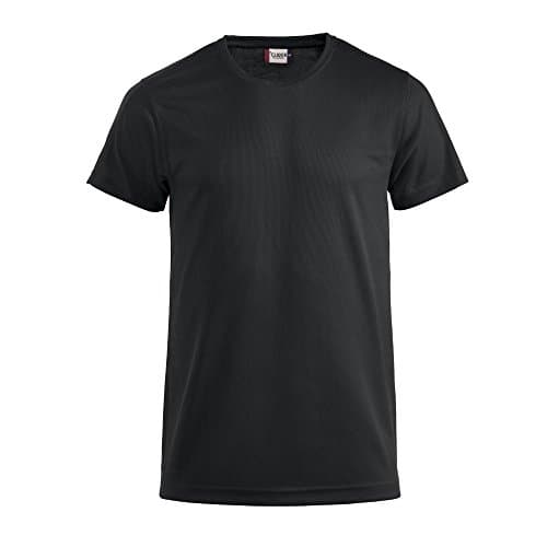 Image of Clique Mens Ice-T T-Shirt, Black, S, 100% Polyester, UV Protection, Breathable