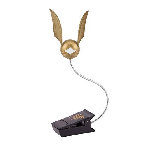 Image of Paladone Golden Snitch Reading Light with Lumi Clip - Officially Licensed Harry Potter Merchandise, Clip on Book Lamp for Nighttime Reading Battery Powered