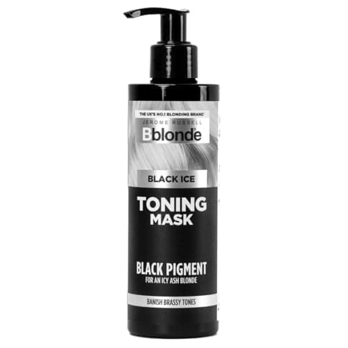 Image of Jerome Russell Bblonde Black Ice Toning Conditioning Mask | Cool Icy Toner Mask for Light Blonde Hair | Sulphate-Free, Nourishing Formula with Intense Black Pigments for Neutralising Brassiness