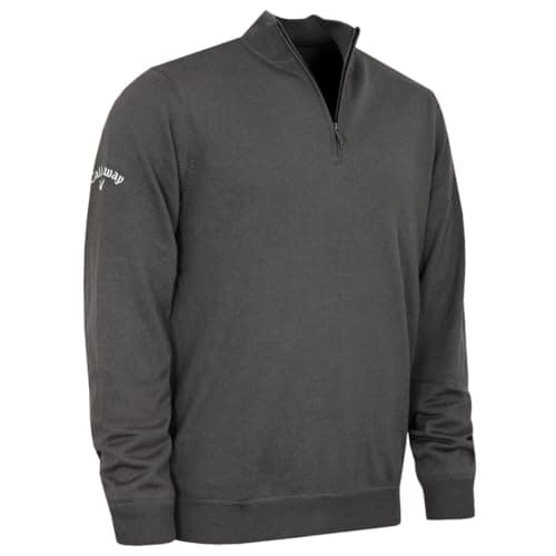 Image of Callaway Mens Lined Zip Sweatshirt Long Sleeve Quiet Shade XL