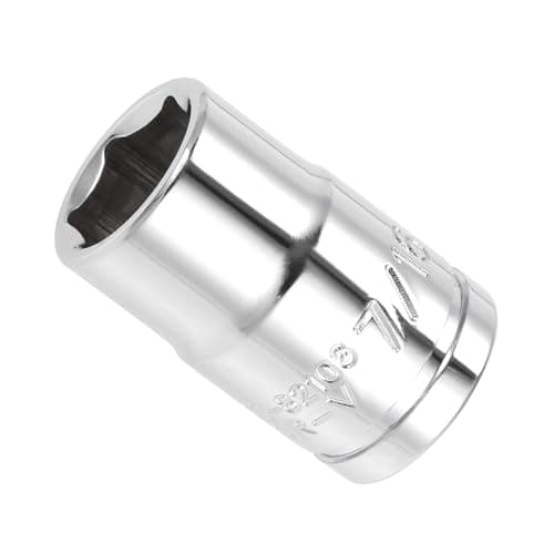Image of CoCud 6-Point Socket, 3/8" Drive 7/16" Deep, Polished Chromed CR-V SAE Standard Shallow Impact Socket - (Applications: for Ratchet Torque Electric Wrenches Car Repair), 1-Pieces