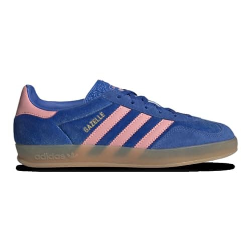 Image of adidas Originals Gazelle Indoor Womens Sneaker (Blue Semi Pink Spark, 6.5)