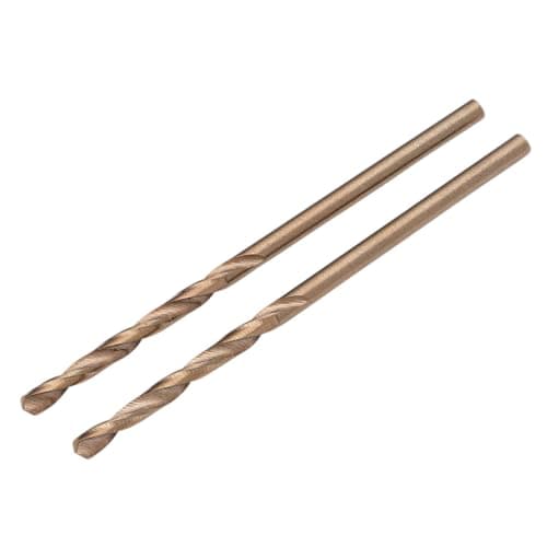 Image of Draper 2pcs Expert HSSE M35 Cobalt Drill Bit, 2.5mm x 57mm - 08902 - for Alloy Steel, Titanium Alloys, Stainless Steel, Hardened Steel, Cast Iron and Carbon Steel