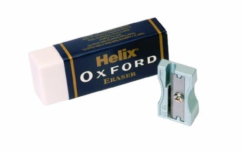 Image of Helix Oxford Eraser and Sharpener, Oxford Blue, Large