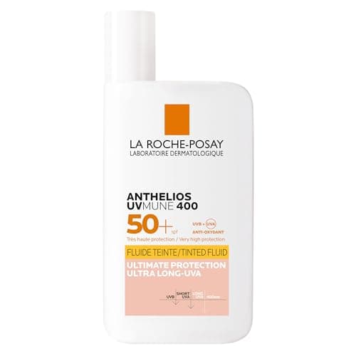 Image of La Roche-Posay Anthelios UVMune 400 SPF50+ Invisible Tinted Fluid Sun Cream For Sensitive Skin With Mexoryl 400, UVB, UVA, and Ultra Long UVA Ultimate Protection, 50ml