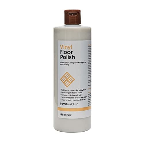 Image of Vinyl Floor Polish - Polishes to a Glossy Sheen - Protects Against Stains - Fills Minor Scratches and Reduces Wear & Tear – For All Types of Vinyl Flooring - 500ml