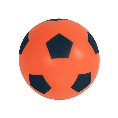 Image of HTI Fun Sport 20cm Football | Indoor/Outdoor Soft Sponge Foam Soccer Ball | Play Many Games For Hours Of Fun | Suitable For Adults, Boys And Girls Of All Ages (19.4cm Orange)