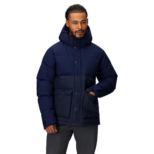 Image of Marmot Men's Fordham Jacket, Warm Down Jacket, Insulated Hooded Winter Coat, Windproof Down Parka, Lightweight Packable Outdoor Jacket, Arctic Navy, M