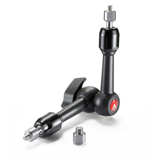 Image of Manfrotto 244MINI Arm Mini with Interchangeable 1/4 inch Attach and 3/8 inch Adapter, black