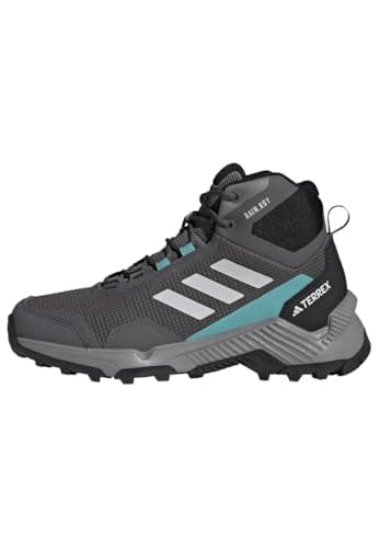 Image of adidas Women's Eastrail 2.0 Mid RAIN.RDY Hiking Waterproof Shoes, Grey Five/Dash Grey/Core Black, 6 UK