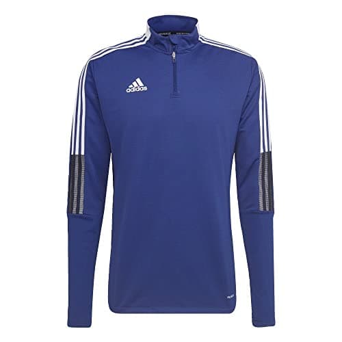 Image of adidas mens Primeblue Tiro Warm Top Victory Blue Large