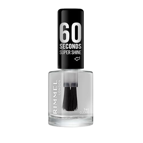 Image of Rimmel London 60 Seconds Super Shine Nail Polish, 740 Clear, 8 ml