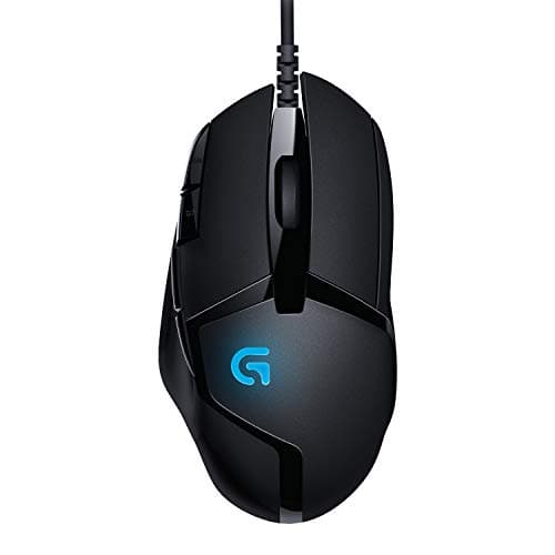 Image of Logitech G402 Hyperion Fury Wired Gaming Mouse, 4,000 DPI, Lightweight, 8 Programmable Buttons, DPI Switch Button, Compatible with PC/Mac - Black
