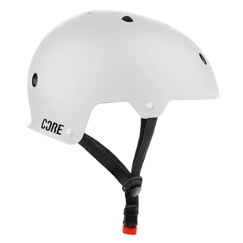 Image of CORE Protection Action Sports Helmet Skate/BMX/Bike/MTB/Roller Derby/Scooter - White, S/M