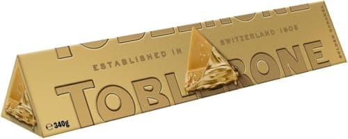 Image of Premium Swiss Chocolate Bar - Best gift for Friends & Family for Any occasion (Toblerone golden caramel chocolate bar 360g)