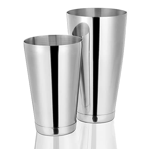 Image of Etens Cocktail Shaker Tins Weighted, Professional Boston Shaker Stainless Steel, Drink Shaker Mixer for Bartending and Bartender – Cocktail Making Accessories/Boston Cocktail Shaker Set Bar Mixing
