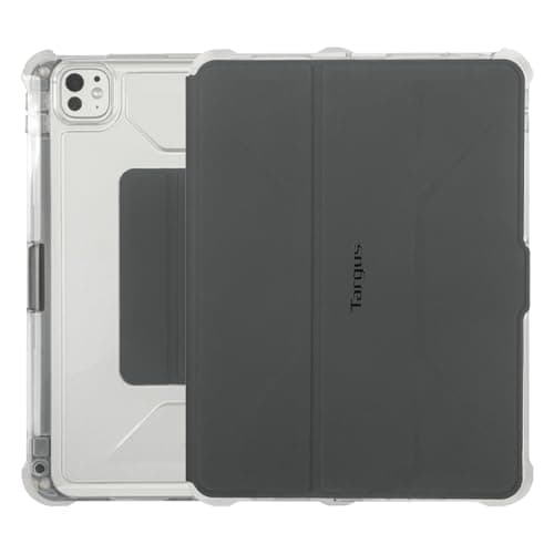 Image of Targus VersaVu Clear Case for iPad Pro 11-inch (M4) | 360° Rotating Stand, Slim, Durable, Scratch-Resistant, Lightweight, Travel-Friendly, Protective Tablet Cover