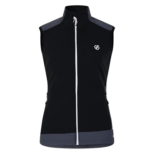 Image of Dare 2b Womens Avidly II Ultra Stretch Layer Gilet, Water Repellent Stylish Softshell Body Warmer with Zip & Chin Guard