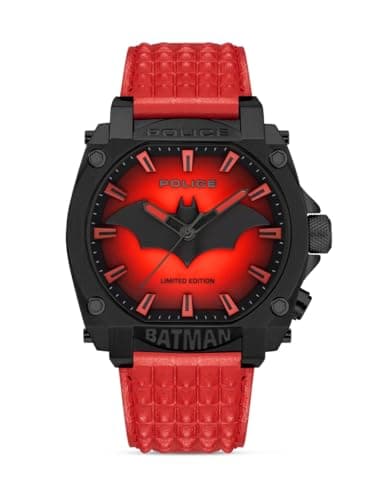 Image of Police Watches Forever Batman Mens Analogue Quartz Watch with Leather Bracelet PEWGD0022604