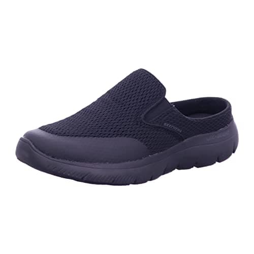 Image of Skechers Men's Summits Vindicator Trainers, Black Textile/Trim, 9 UK