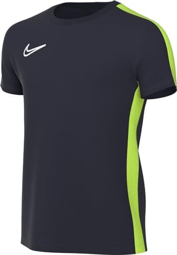 Image of NIKE DR1343-452 Y NK DF ACD23 TOP SS T-Shirt Unisex Obsidian/Volt/White Size XS