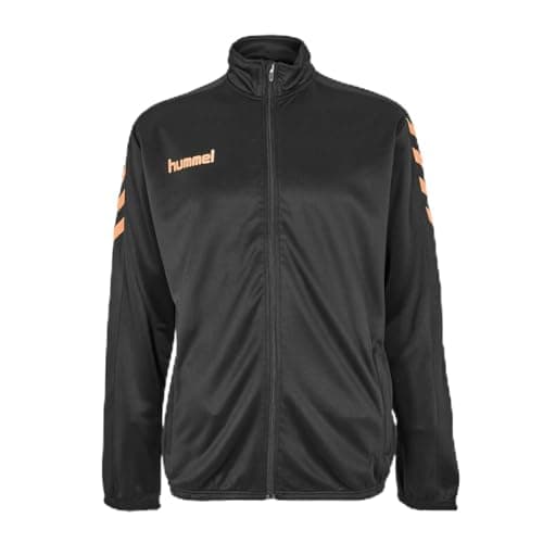 Image of hummel Mens Core Poly Jacket Black/orange S